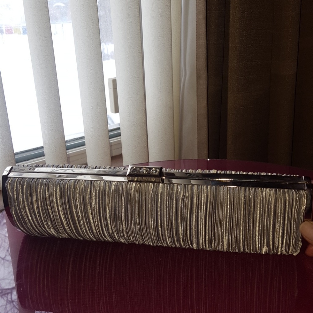 Silver clutch by Lulu Townsend